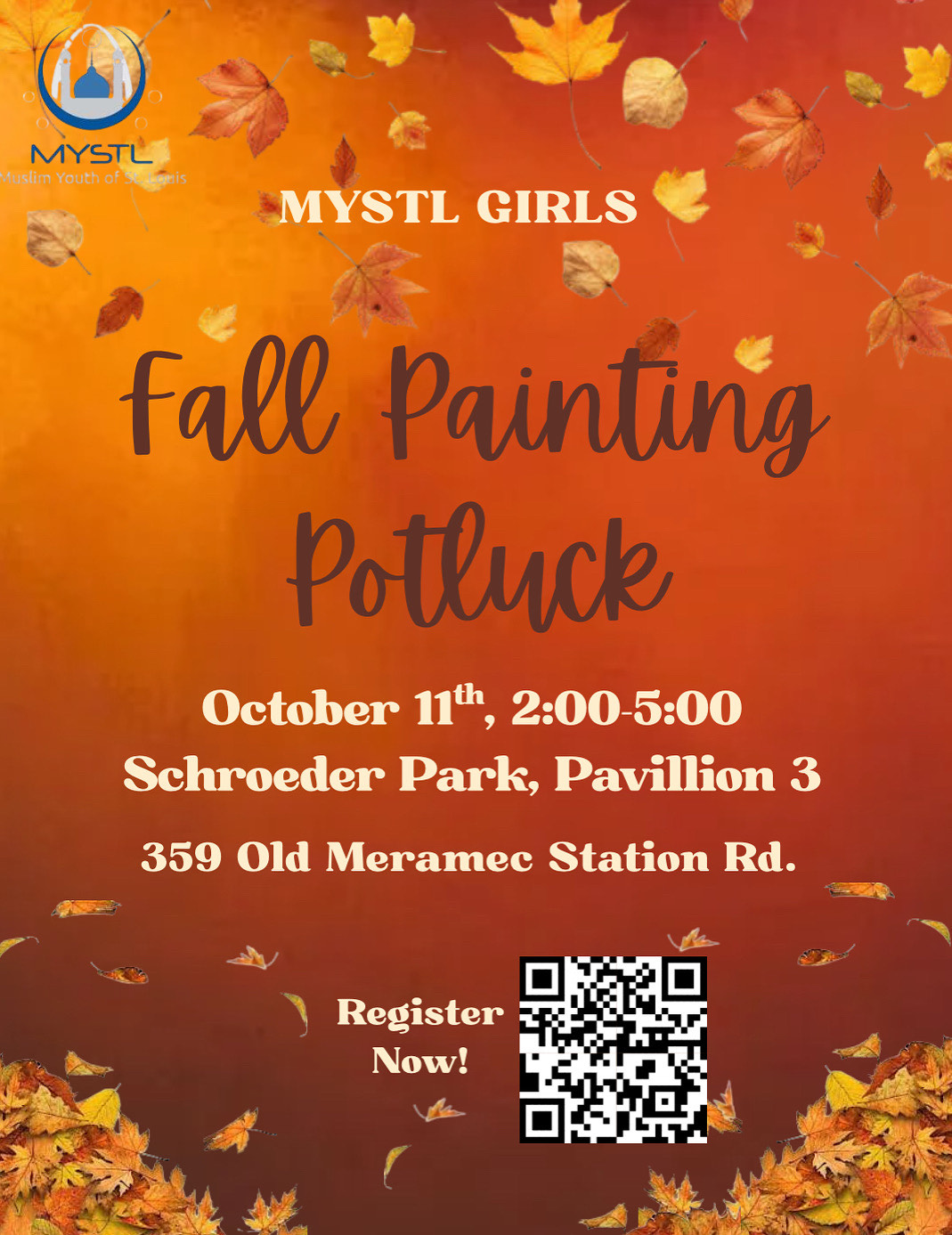 Join MYSTL Girls THIS Saturday as we delve into the concept of rizq with Sr. Fareha Khan. Refreshments included! See you all there, inshAllah! 😊 Details below: 📆 Saturday, Aug. 30th ⏰ 1:20 PM 📍Dar Ul Islam- Iqra Library