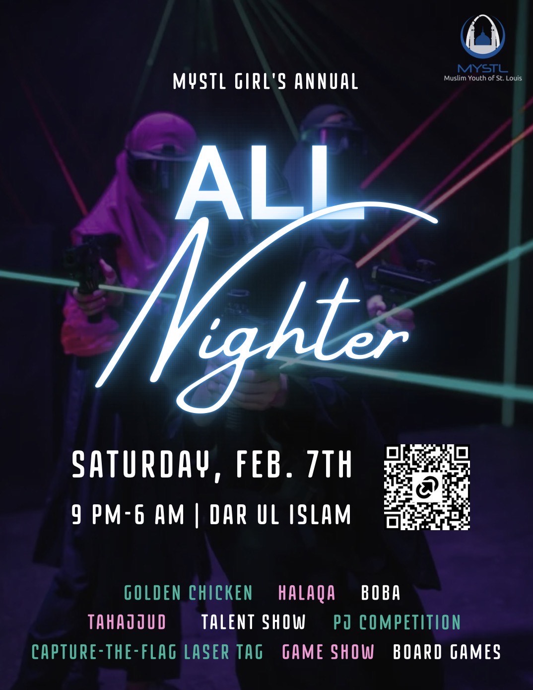 Join MYSTL Girls THIS Saturday as we delve into the concept of rizq with Sr. Fareha Khan. Refreshments included! See you all there, inshAllah! 😊 Details below: 📆 Saturday, Aug. 30th ⏰ 1:20 PM 📍Dar Ul Islam- Iqra Library